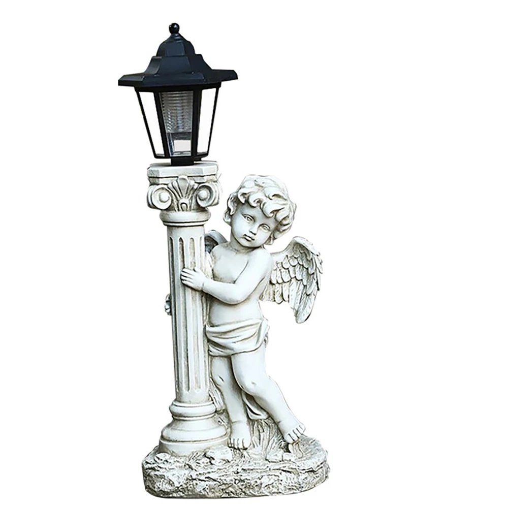 Roman Pillar Angel Statue Retro Courtyard Patio Lamps Resin Sculptures Ornaments Solar Light Outdoor Decor Light A
Roman Pillar Angel Statue Retro Courtyard Patio Lamps Resin Sculptures Ornaments Solar Light Outdoor Decor Light A