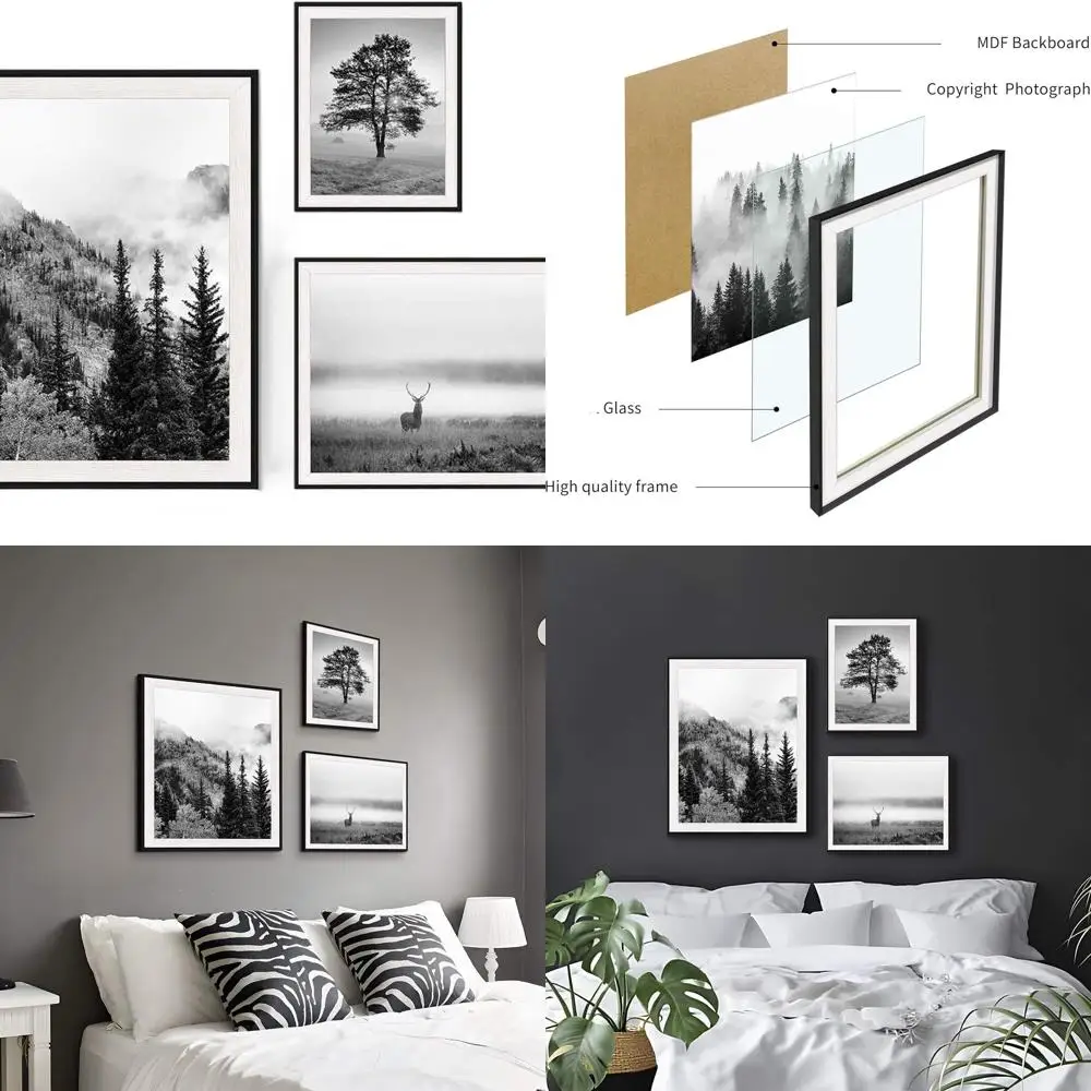 Tri-Piece Framed Art: Enchanted Forest Wildlife Scenes for Home & Office
Tri-Piece Framed Art: Enchanted Forest Wildlife Scenes for Home & Office