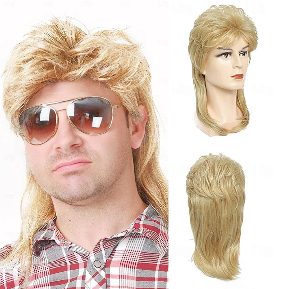 HAIRJOY Synthetic Hair Mullet Wigs for Men 80s Costumes Fancy Party Accessory Light Blonde Cosplay Wig
HAIRJOY Synthetic Hair Mullet Wigs for Men 80s Costumes Fancy Party Accessory Light Blonde Cosplay Wig