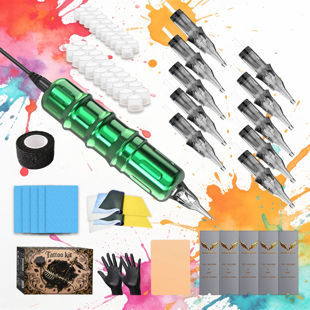 Goldplume New Tattoo Pen Set, Suitable for Permanent Makeup Tattoo Kits
Goldplume New Tattoo Pen Set, Suitable for Permanent Makeup Tattoo Kits