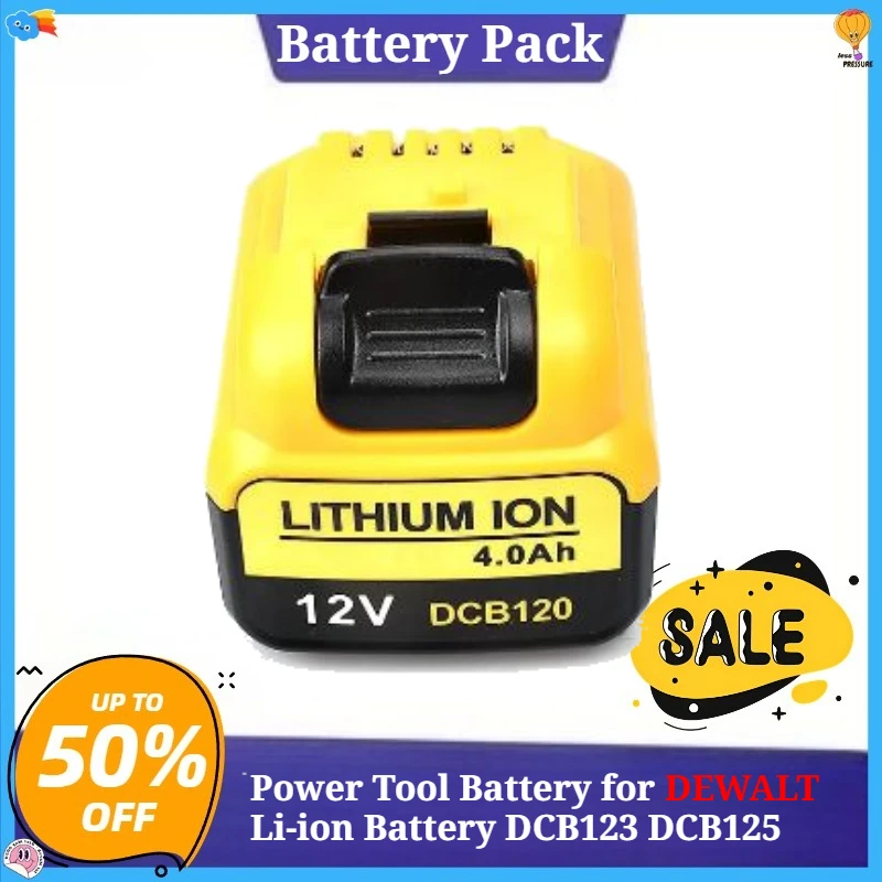 12V 4.0Ah 5000mAh Power Tool Battery for DEWALT Li-ion Battery DCB123 DCB125 DCB124 DCD710 DCB120 DCB122
12V 4.0Ah 5000mAh Power Tool Battery for DEWALT Li-ion Battery DCB123 DCB125 DCB124 DCD710 DCB120 DCB122