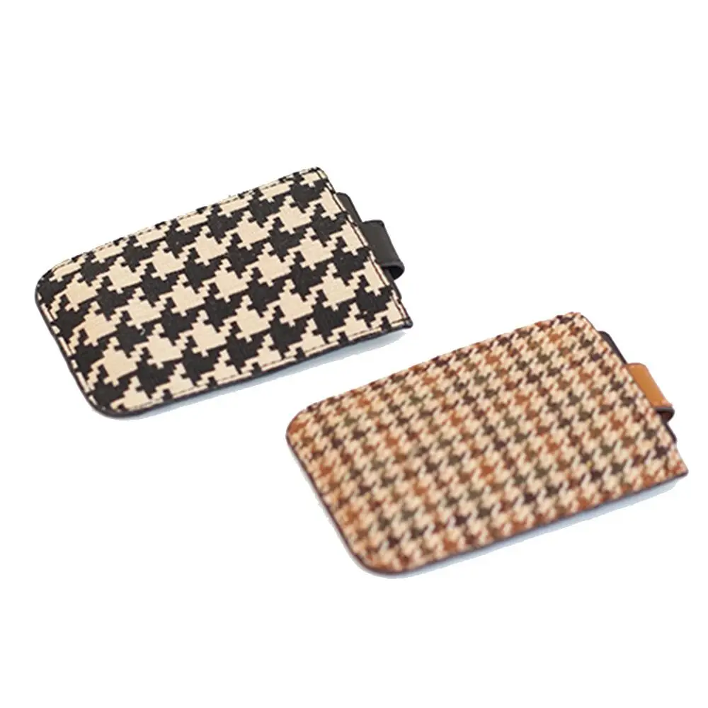 PU Leather Houndstooth Card Bag Korean Style Card Pocket Card Holders Clutch Pull-out Type Clutch Bag Short Wallet Female
PU Leather Houndstooth Card Bag Korean Style Card Pocket Card Holders Clutch Pull-out Type Clutch Bag Short Wallet Female