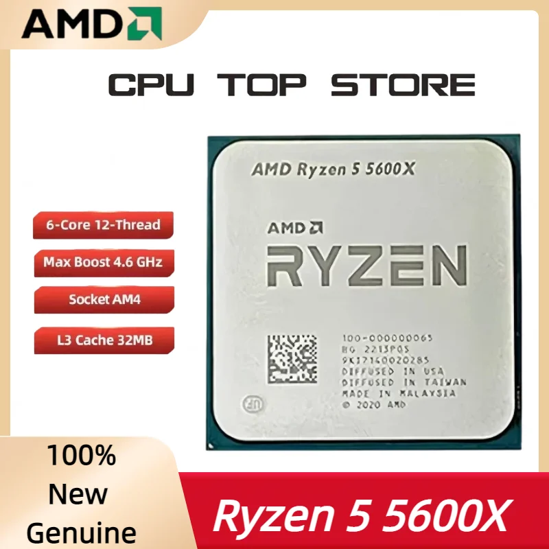 AMD Ryzen 5 5600X AMD R5 5600X 4.6GHz CPU 6-Core 12-Thread Unlocked Desktop Processor Socket AM4 Gaming CPU
AMD Ryzen 5 5600X AMD R5 5600X 4.6GHz CPU 6-Core 12-Thread Unlocked Desktop Processor Socket AM4 Gaming CPU