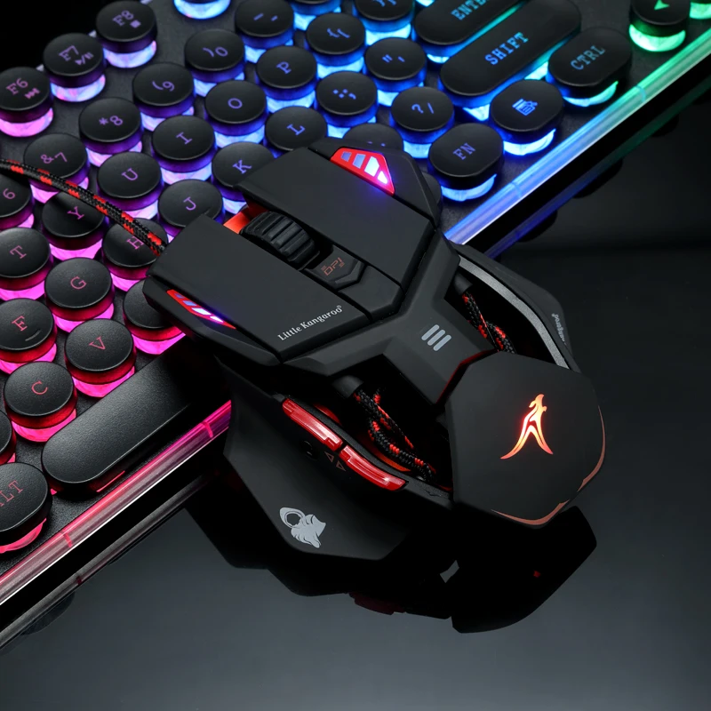 ECHOME Wired Mechanical Mouse Metal Laser FPS E-sports Gaming Mouse Macro Programmable 4-speed DPI Adjustable for Gamer Gift
ECHOME Wired Mechanical Mouse Metal Laser FPS E-sports Gaming Mouse Macro Programmable 4-speed DPI Adjustable for Gamer Gift
