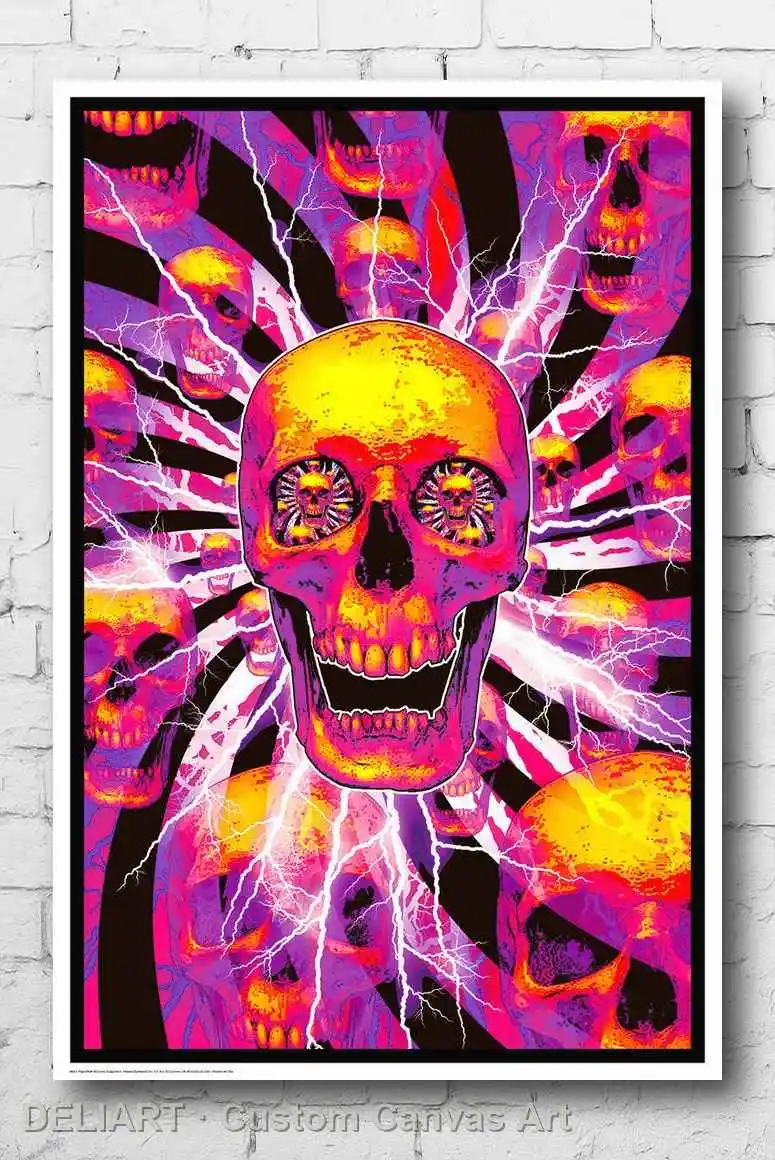 HYPER SKULL - BLACKLIGHT Canvas Poster PSYCHEDELIC Custom Size Available Room Decoration Home Decor Wall Art
HYPER SKULL - BLACKLIGHT Canvas Poster PSYCHEDELIC Custom Size Available Room Decoration Home Decor Wall Art