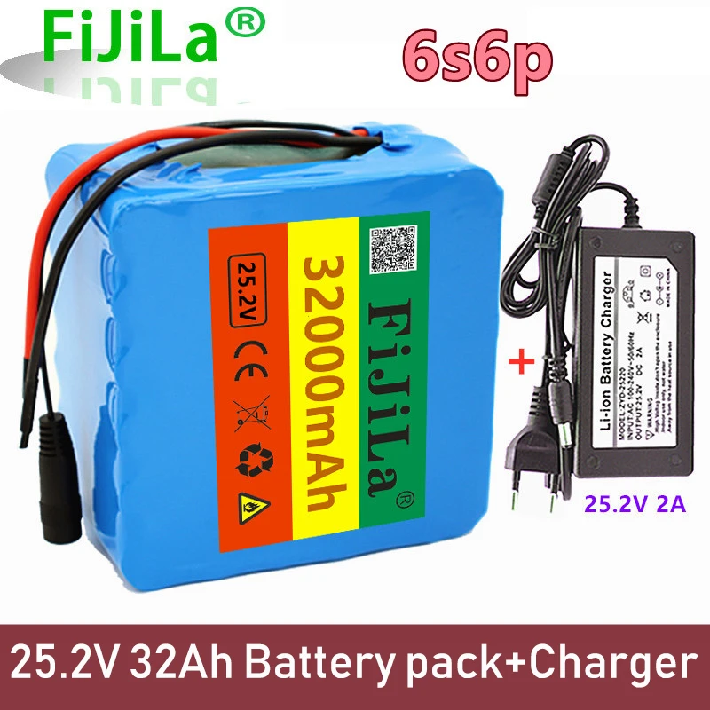 Batterie Lithium-ion 6s6p 24V 32000mAh 18650, 25.2v 32000mAh, Pour Vélo électrique, Avec BMS Et Chargeur 2a
Batterie Lithium-ion 6s6p 24V 32000mAh 18650, 25.2v 32000mAh, Pour Vélo électrique, Avec BMS Et Chargeur 2a