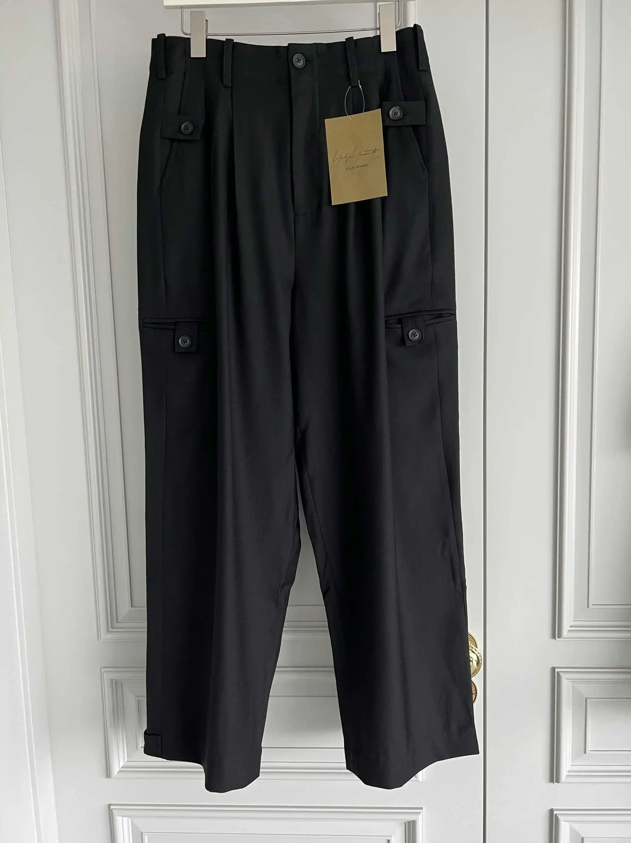 TOP-YAMAMOTO original design men's formal straight loose casual long pants, solid color, versatile, no ironing, anti-wrinkle
TOP-YAMAMOTO original design men's formal straight loose casual long pants, solid color, versatile, no ironing, anti-wrinkle