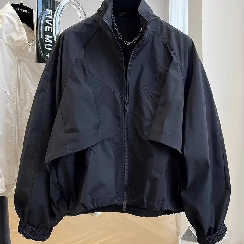 Maillard Black Windproof Sports Jacket Women's Spring and Autumn Korean New Fashion Jacket Personality Design Jacket
Maillard Black Windproof Sports Jacket Women's Spring and Autumn Korean New Fashion Jacket Personality Design Jacket