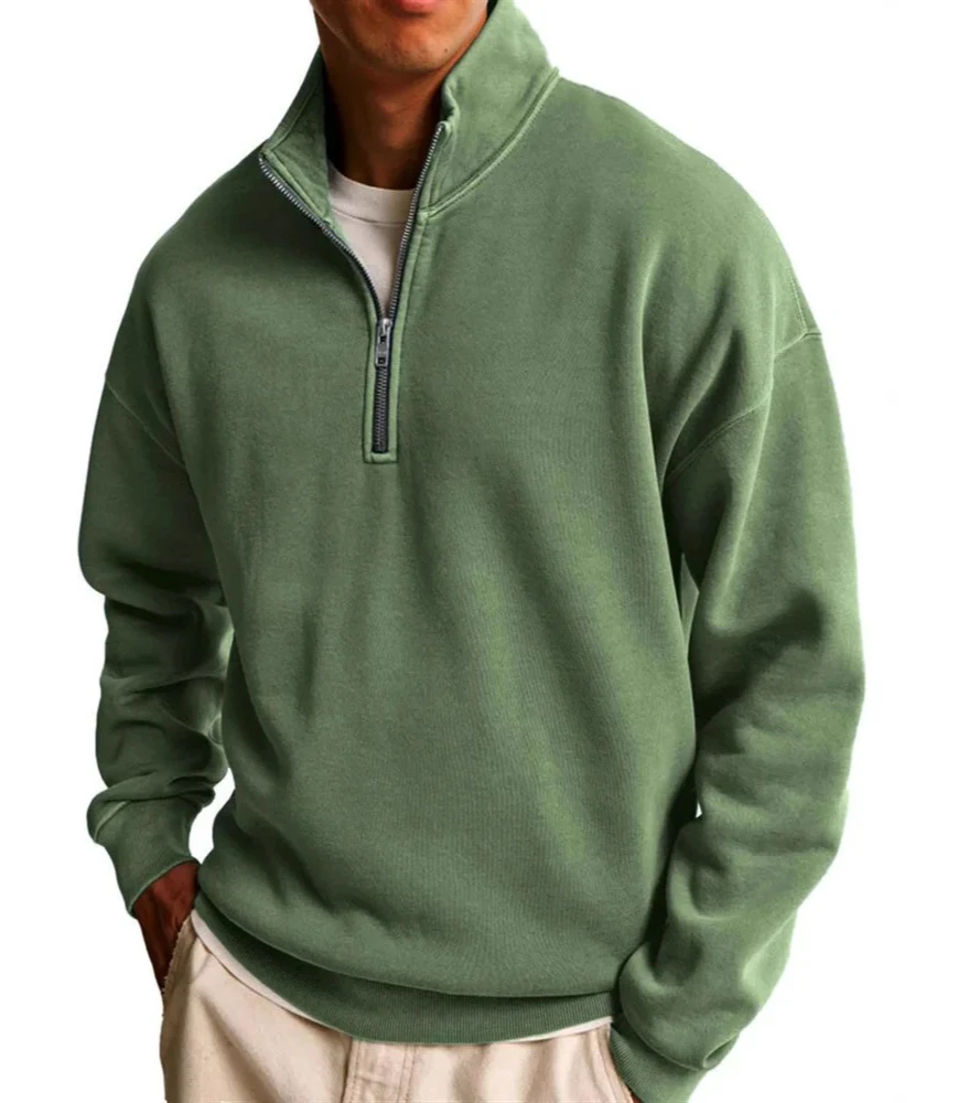 Осень-зима, мужской однотонный пуловер, толстовка с воротником-стойкой и длинными рукавами, модная спортивная одежда
Осень-зима, мужской однотонный пуловер, толстовка с воротником-стойкой и длинными рукавами, модная спортивная одежда