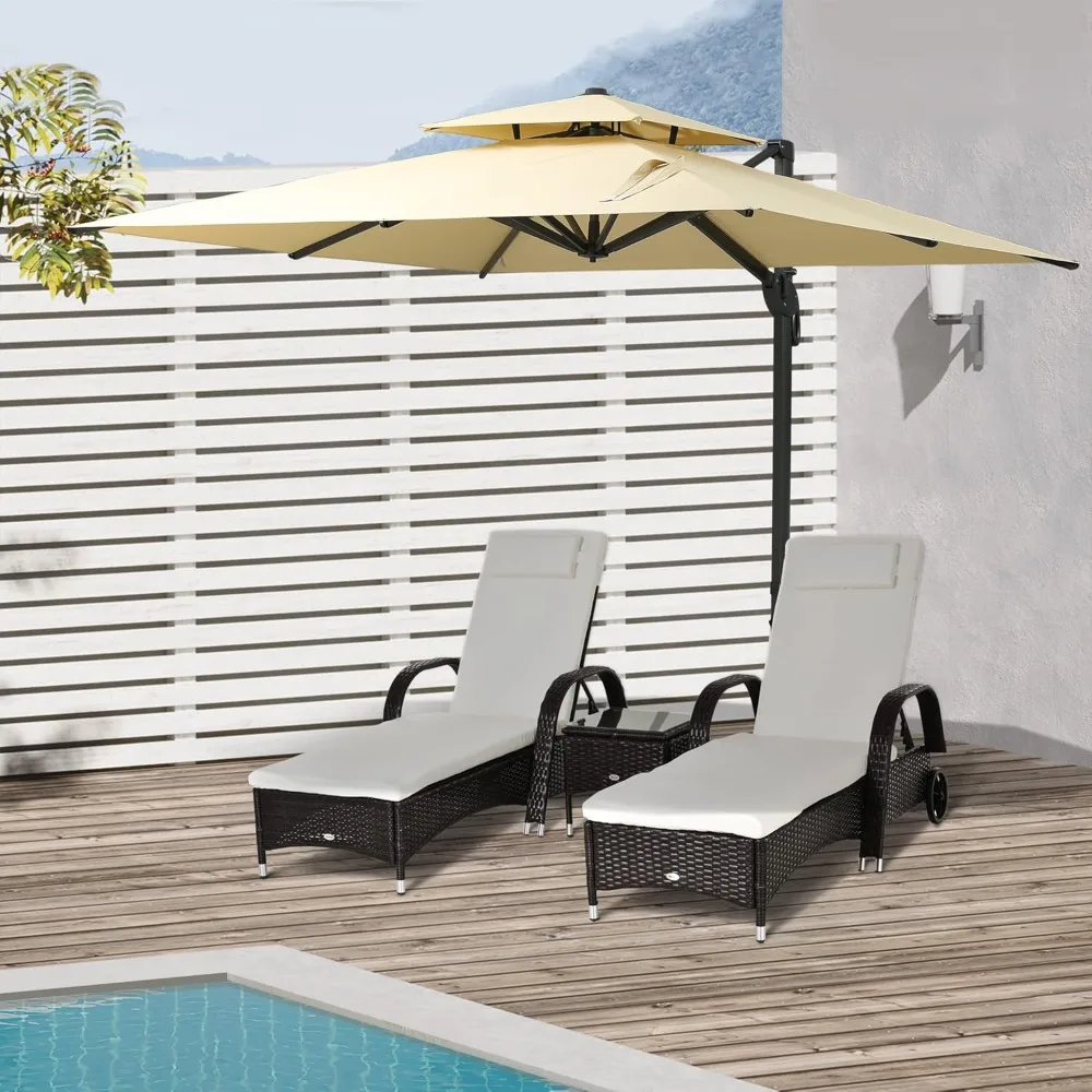 10ft Offset Patio Umbrella, Hanging Cantilever Umbrella, Square Shape, Aluminum Cross Base, Tilt, 360-Degree, Customized
10ft Offset Patio Umbrella, Hanging Cantilever Umbrella, Square Shape, Aluminum Cross Base, Tilt, 360-Degree, Customized