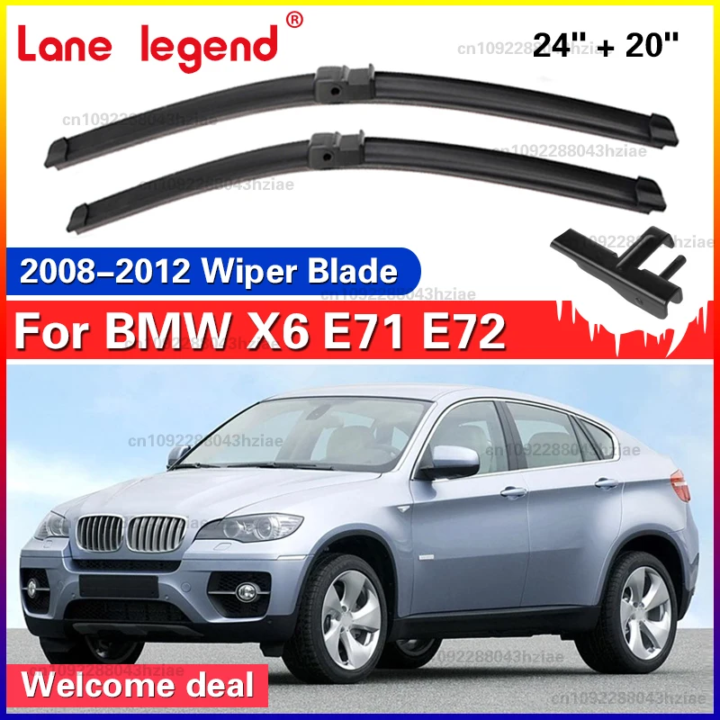 Wiper LHD Front Wiper Blades For BMW X6 E71 E72 2008 - 2012 Windshield Windscreen Clean Window Car Rain Brushes 24"+20"
Wiper LHD Front Wiper Blades For BMW X6 E71 E72 2008 - 2012 Windshield Windscreen Clean Window Car Rain Brushes 24"+20"