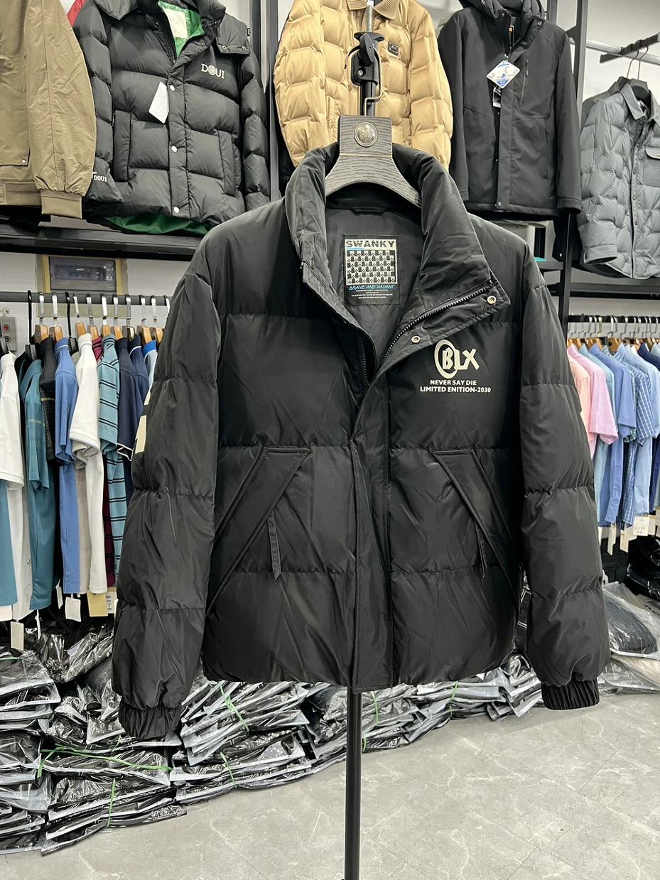 Casual Sle Windproof Warm Du down Jaet Stand Collar Coat Polyester Fiber Long Sve Thiened Autumn Winter Outerwear
Casual Sle Windproof Warm Du down Jaet Stand Collar Coat Polyester Fiber Long Sve Thiened Autumn Winter Outerwear