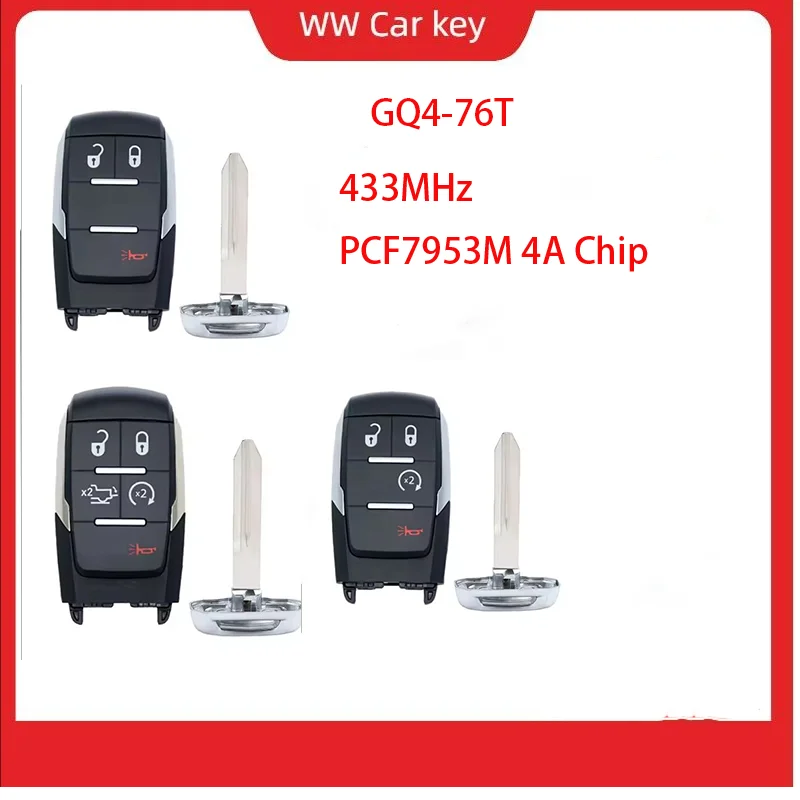 3 4 5 кнопок GQ4-76T для Dodge RAM Pickup HD 2500 3500 4500 5500 2019 2020 2021 433 МГц PCF7953M 4A Чип 68375456AB Дистанционный ключ от
3 4 5 кнопок GQ4-76T для Dodge RAM Pickup HD 2500 3500 4500 5500 2019 2020 2021 433 МГц PCF7953M 4A Чип 68375456AB Дистанционный ключ от