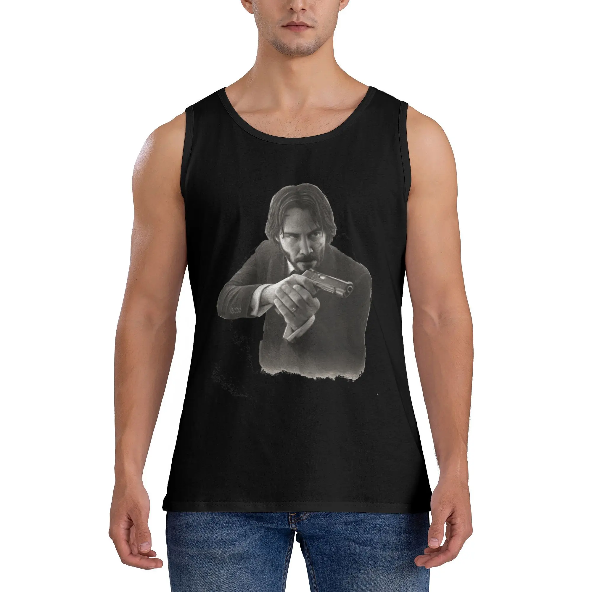 Movie John Wick Tank Top Men Tops Summer Design Bodybuilding Fashion Oversized Sleeveless Vests
Movie John Wick Tank Top Men Tops Summer Design Bodybuilding Fashion Oversized Sleeveless Vests
