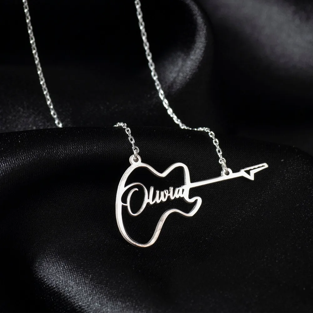 Custom Music Necklace Personalized Guitar Player Name Charm Customized Necklaces For Women Men Fans Jewelry Gift
Custom Music Necklace Personalized Guitar Player Name Charm Customized Necklaces For Women Men Fans Jewelry Gift
