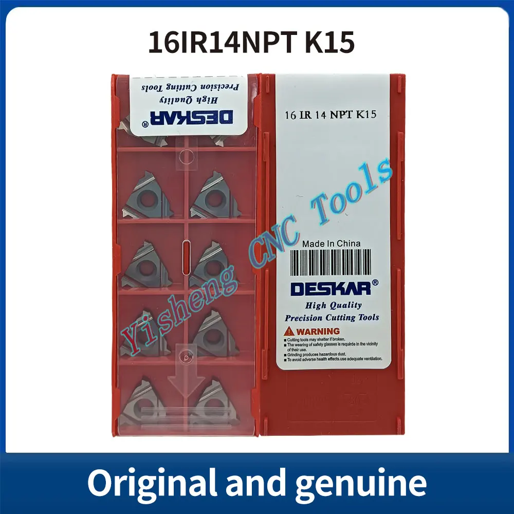 DESKAR 100% Original 16IR11.5NPT 16IR14NPT 16IR18NPT 16IR8NPT LDA LDC K15 Original genuine internal thread CNC blade
DESKAR 100% Original 16IR11.5NPT 16IR14NPT 16IR18NPT 16IR8NPT LDA LDC K15 Original genuine internal thread CNC blade