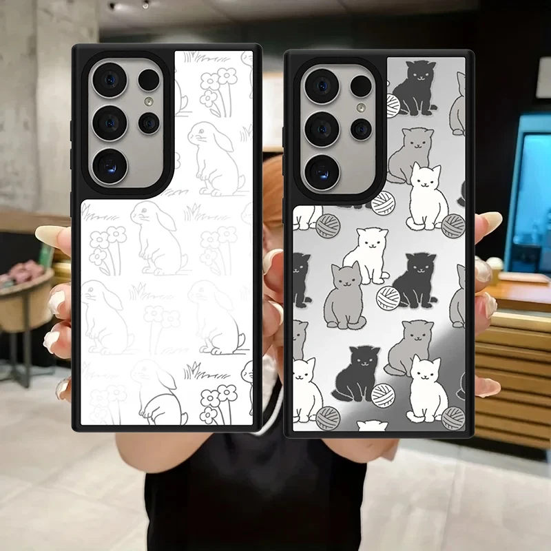 Simple Cute Cat Rabbit Mirror Surface Magnetic Phone Cover for Samsung Galaxy S23 S24 S25 S26 Ultra S26+ Plus Cartoon Case
Simple Cute Cat Rabbit Mirror Surface Magnetic Phone Cover for Samsung Galaxy S23 S24 S25 S26 Ultra S26+ Plus Cartoon Case