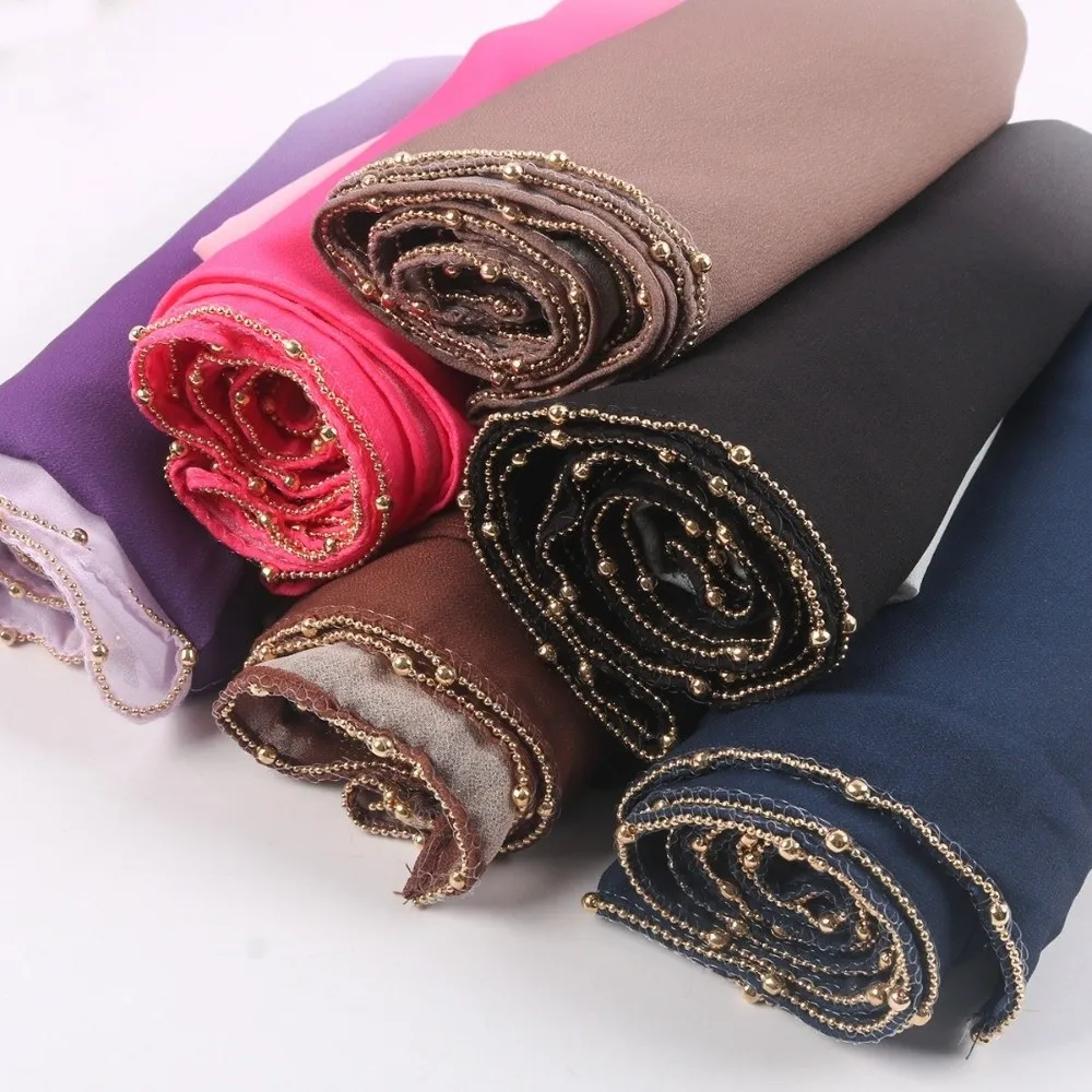 Элегантный градиентный двойной цветной шарф в этническом стиле, золотые бусины, цепочка, исламский тюрбан, длинная тонкая шаль для женщин
Элегантный градиентный двойной цветной шарф в этническом стиле, золотые бусины, цепочка, исламский тюрбан, длинная тонкая шаль для женщин