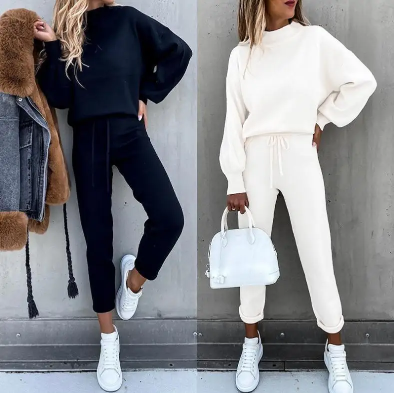 Autumn Women's Suit High Collar Long Sleeve Pocket Pants Casual Two-piece Set Autumn And Winter Sports Women's Sweatshirt Women
Autumn Women's Suit High Collar Long Sleeve Pocket Pants Casual Two-piece Set Autumn And Winter Sports Women's Sweatshirt Women
