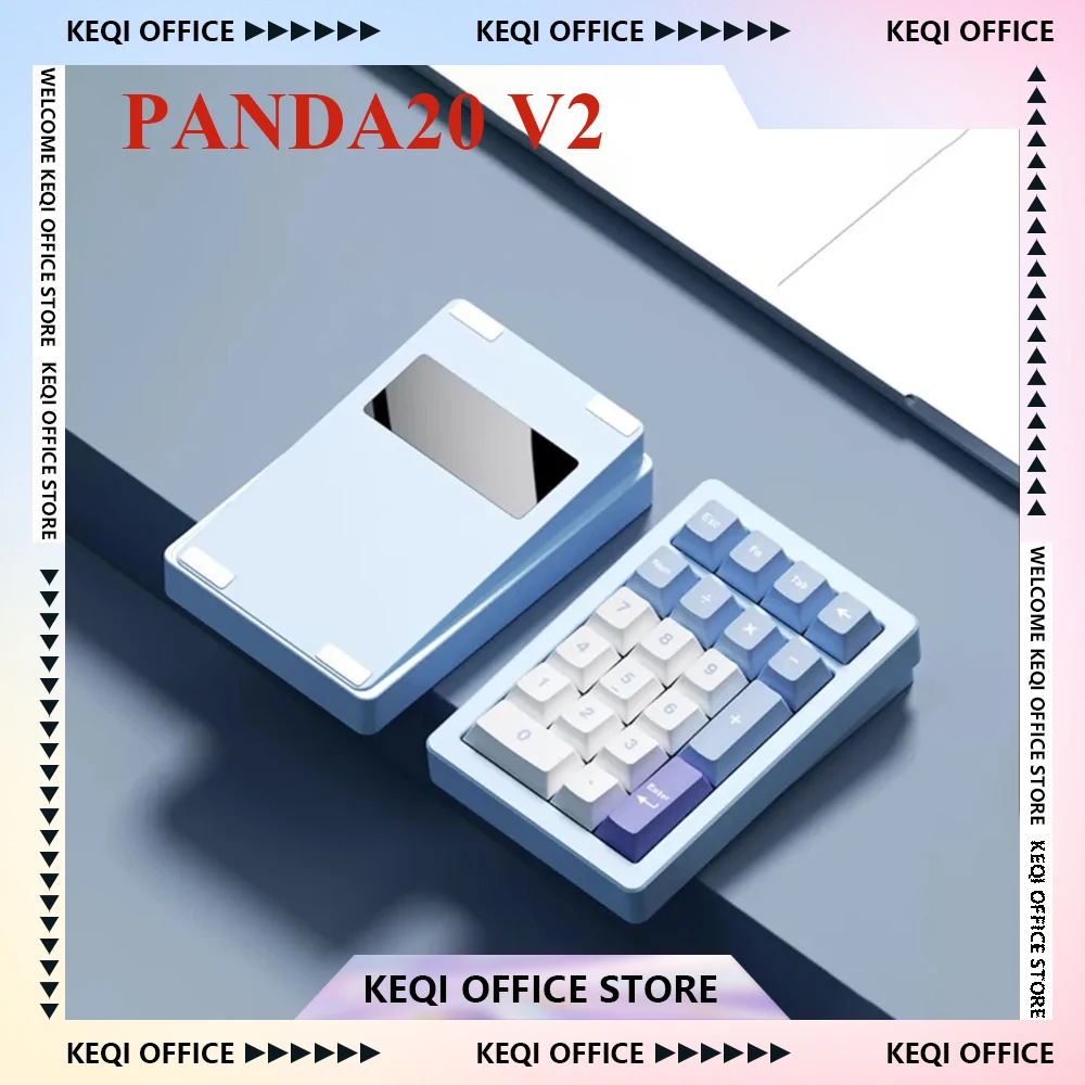 PANDA20 V2 Mini Numeric Keypad Kits Aluminum 3-mode Wireless Gasket Hot-Swap RGB Custom Office Game Mechanical Keyboard Pc Gifts
PANDA20 V2 Mini Numeric Keypad Kits Aluminum 3-mode Wireless Gasket Hot-Swap RGB Custom Office Game Mechanical Keyboard Pc Gifts