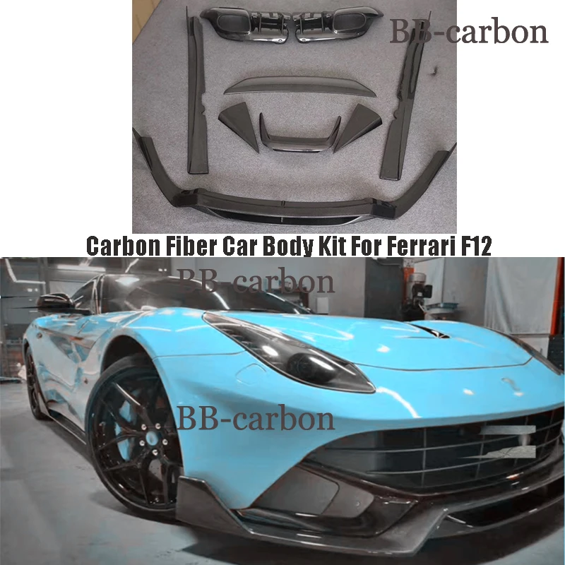 For Ferrari F12 D Styling Body Kit Real Quality Carbon Fiber / FRP Unpainted Front Splitters Rear Bumper Side Skirts Wing
For Ferrari F12 D Styling Body Kit Real Quality Carbon Fiber / FRP Unpainted Front Splitters Rear Bumper Side Skirts Wing