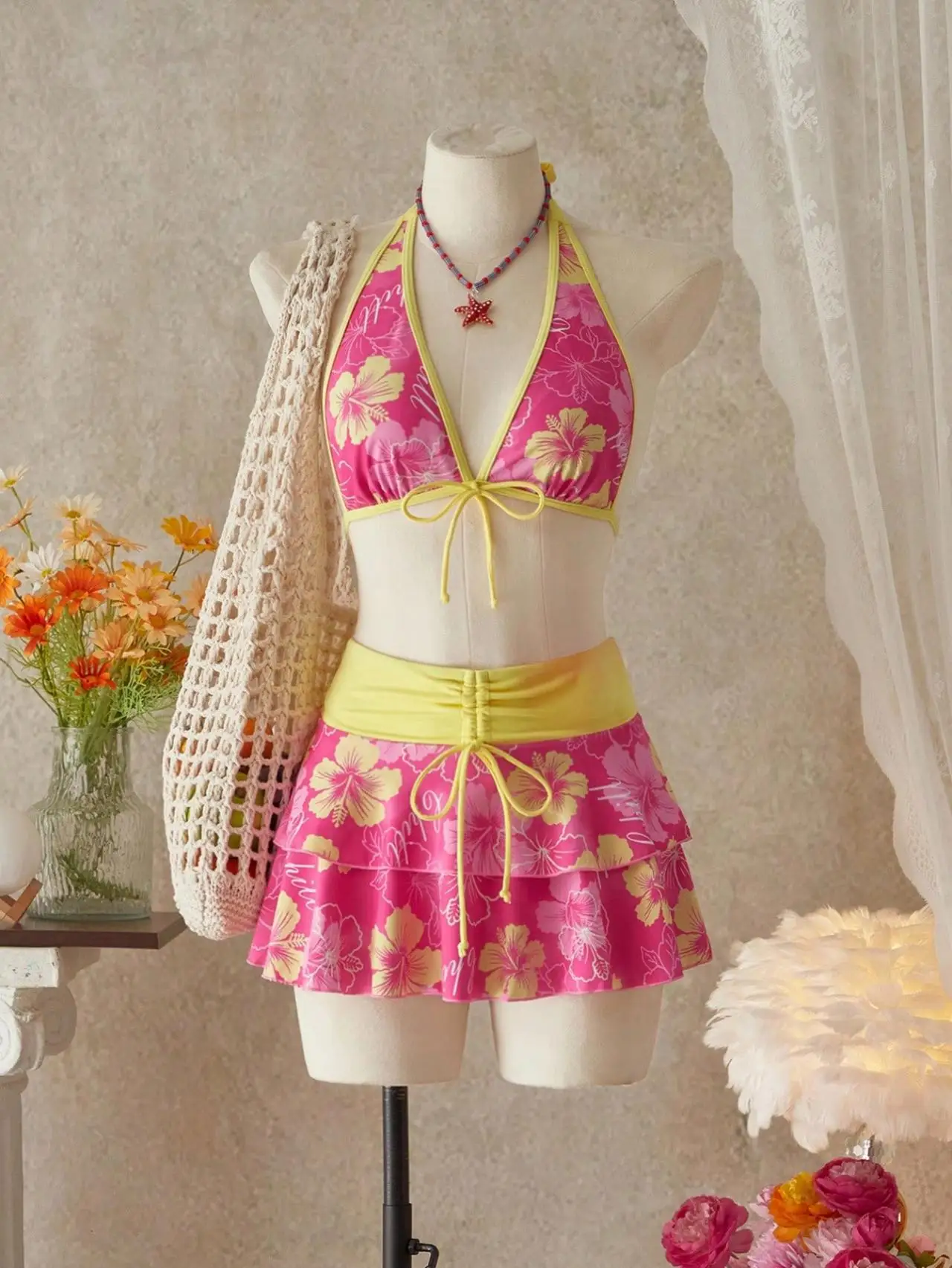 2pcs/Set Women Swimming Set Floral Print Bikini Set Halter Ruffles Push Up Tie Side Thong Swimsuit Summer Bathing Suit Swimwear
2pcs/Set Women Swimming Set Floral Print Bikini Set Halter Ruffles Push Up Tie Side Thong Swimsuit Summer Bathing Suit Swimwear