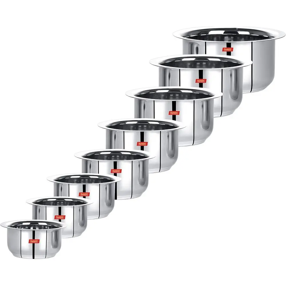 8-Piece Stainless Steel Cookware Set with Induction and Gas Stove Compatibility (370ML to 3000ML)
8-Piece Stainless Steel Cookware Set with Induction and Gas Stove Compatibility (370ML to 3000ML)