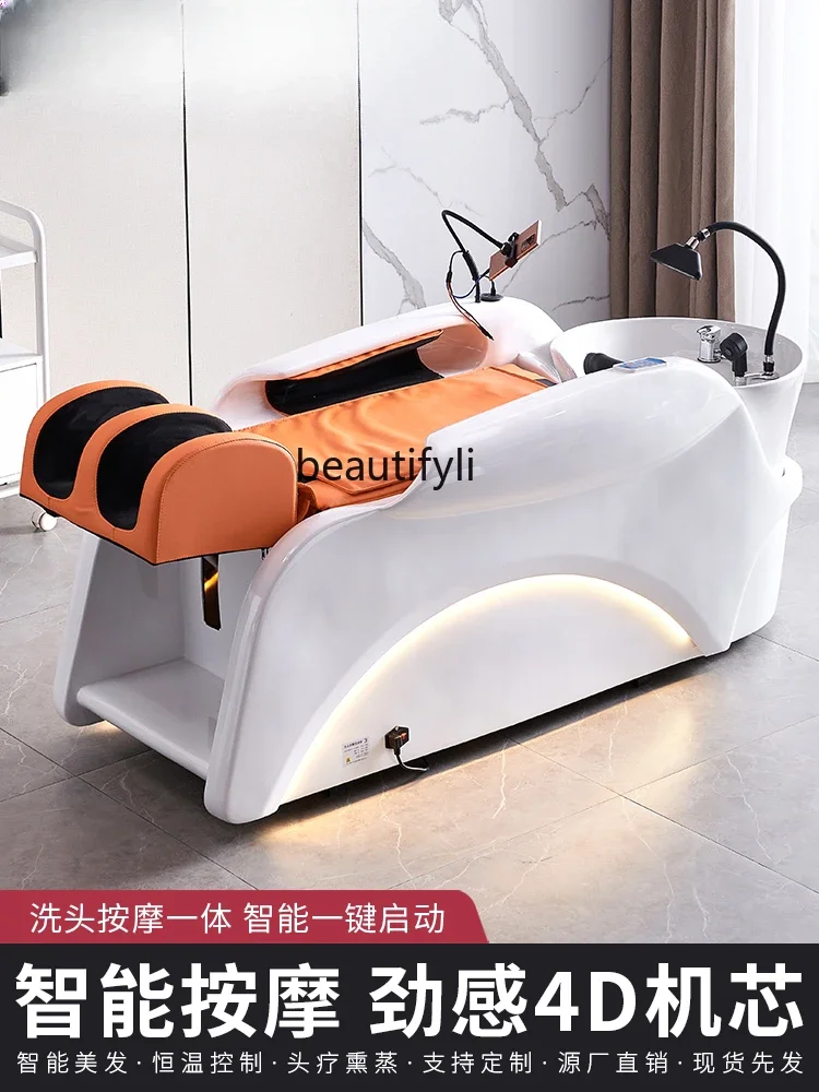 zxqElectric Massage Barber Shop Flushing Bed Automatic Head Treatment Water Circulation Fumigation Shampoo Chair
zxqElectric Massage Barber Shop Flushing Bed Automatic Head Treatment Water Circulation Fumigation Shampoo Chair