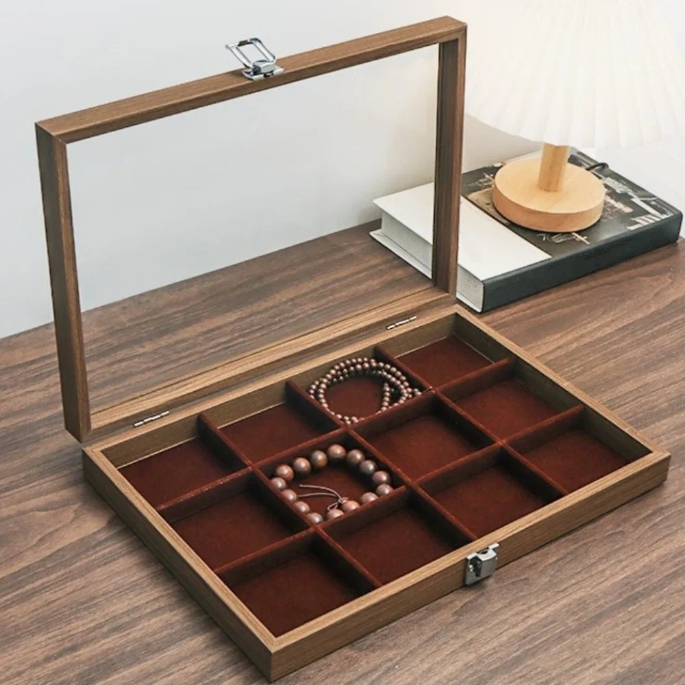 Velvet Wooden Jewelry Tray Large Capacity Dust-proof Jewelry Storage Box Necklaces Bracelets Earrings Rings Jewelry Display Box
Velvet Wooden Jewelry Tray Large Capacity Dust-proof Jewelry Storage Box Necklaces Bracelets Earrings Rings Jewelry Display Box