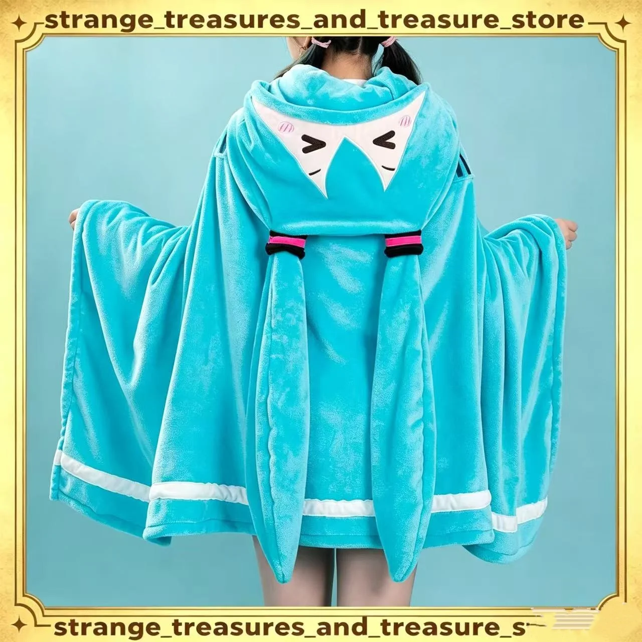 Soft And Warm Hatsune Itabag Multi Functional Hooded Air Conditioning Blanket Siesta Shawl Miku Flannel Cloak For Adult Gift
Soft And Warm Hatsune Itabag Multi Functional Hooded Air Conditioning Blanket Siesta Shawl Miku Flannel Cloak For Adult Gift