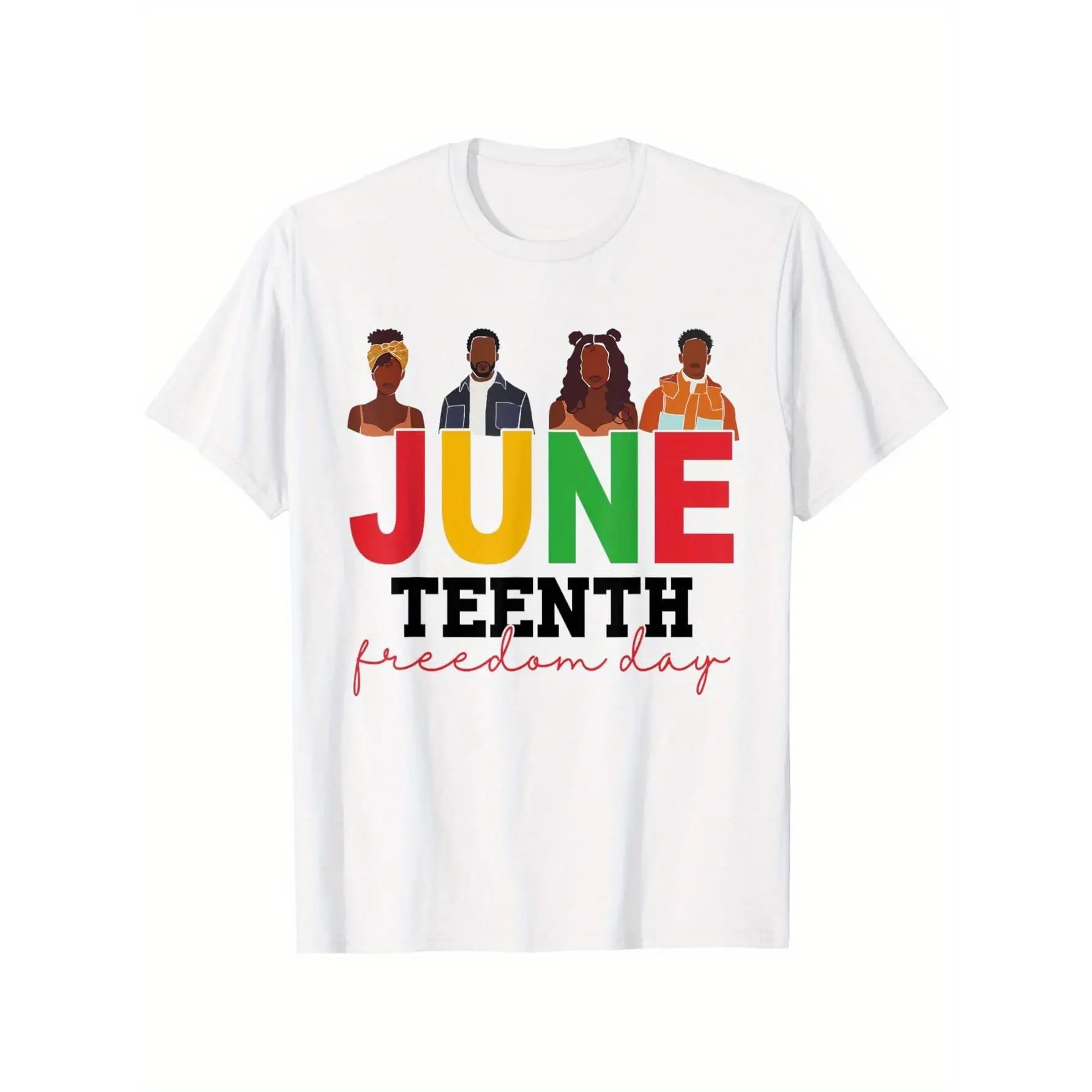 Juneteenth 1865 Melanin Pride African American Freedom Day T-Shirt - Bold Letter Print , Round Neck Casual Top for Men's Street
Juneteenth 1865 Melanin Pride African American Freedom Day T-Shirt - Bold Letter Print , Round Neck Casual Top for Men's Street