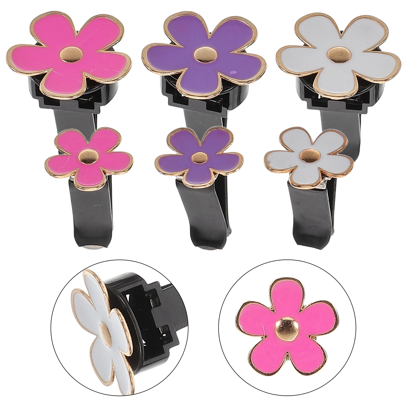 6Pcs Daisy Flower Car Vent Clips Metal Alloy Air Freshener Clip Air Conditioning Outlet Car Interior Decoration Cute Girly
6Pcs Daisy Flower Car Vent Clips Metal Alloy Air Freshener Clip Air Conditioning Outlet Car Interior Decoration Cute Girly