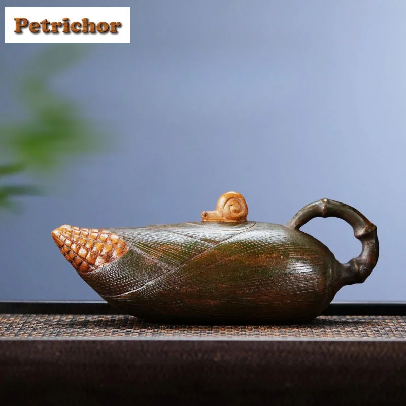 360ml Ancient Yixing Purple Clay Teapots Handmade Maize Pot Raw Ore Section Mud Tea Maker Kettle With Infuser Zisha Tea Set Gift
360ml Ancient Yixing Purple Clay Teapots Handmade Maize Pot Raw Ore Section Mud Tea Maker Kettle With Infuser Zisha Tea Set Gift