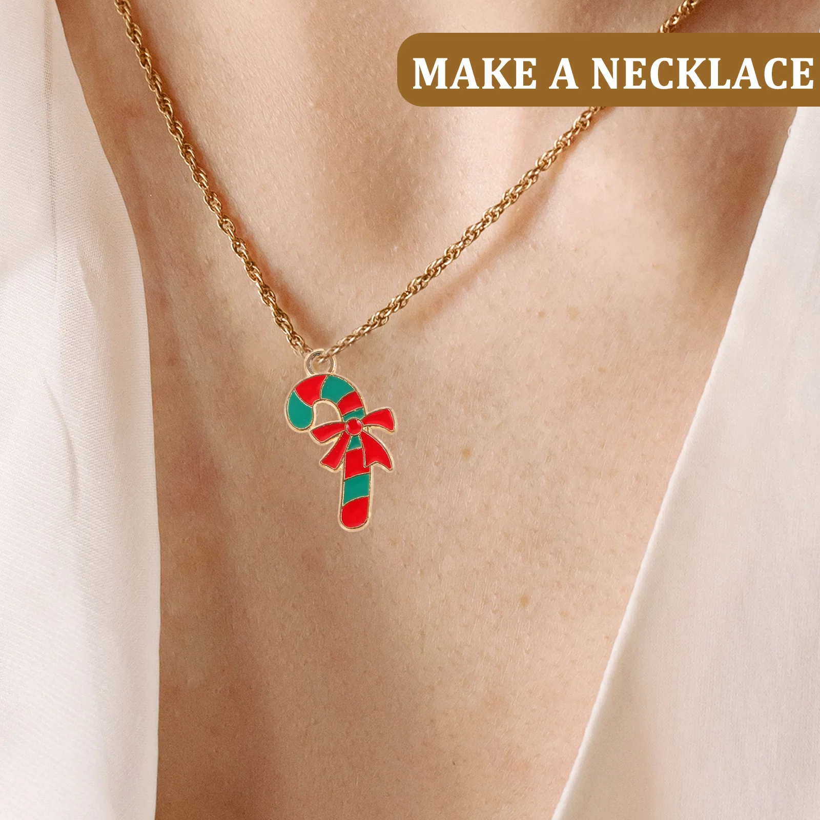 10Pcs Christmas Candy Cane Charms Zinc Alloy DIY Jewelry Making Pendants Earrings Accessories Xmas Craft Charms
10Pcs Christmas Candy Cane Charms Zinc Alloy DIY Jewelry Making Pendants Earrings Accessories Xmas Craft Charms