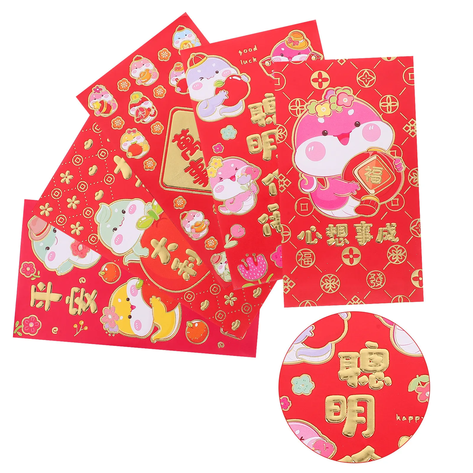 30Pcs Red Envelopes Cartoon Snake Design Year of The Snake Money Envelopes Lucky Chinese New Year Lunar Gifts Cash Envelope
30Pcs Red Envelopes Cartoon Snake Design Year of The Snake Money Envelopes Lucky Chinese New Year Lunar Gifts Cash Envelope