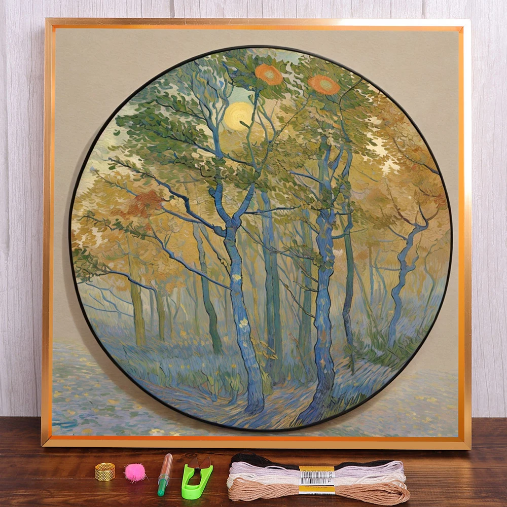 Landscape Forest Printed Canvas Cross-Stitch Embroidery Kit Sewing Knitting Handicraft Painting Different Wholesale Promotions
Landscape Forest Printed Canvas Cross-Stitch Embroidery Kit Sewing Knitting Handicraft Painting Different Wholesale Promotions