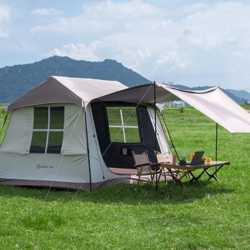 Large Area Sun-proof Tents Rainproof Integrated One Bedroom One Living Room Tents Multifunctional Outdoor Camping Supplies
Large Area Sun-proof Tents Rainproof Integrated One Bedroom One Living Room Tents Multifunctional Outdoor Camping Supplies