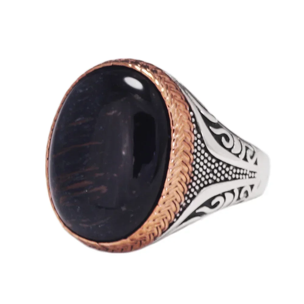 100% 925 Silver Ring Natural Blue Tiger Eye Cool Antique Turkish Big Ring for Men Fine Jewelry
100% 925 Silver Ring Natural Blue Tiger Eye Cool Antique Turkish Big Ring for Men Fine Jewelry
