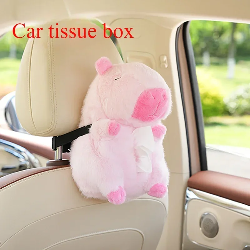 Car tissue box Cute plush Capybara Capybara car armrest box Pumping paper box Multi-functional hanging pink paper bag
Car tissue box Cute plush Capybara Capybara car armrest box Pumping paper box Multi-functional hanging pink paper bag