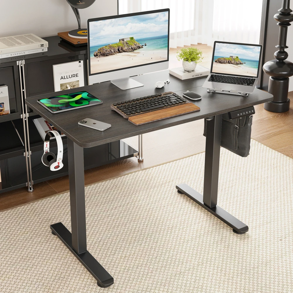 Adjustable Height Sit Stand Desk, 48.43" Ergonomic Home Office Desk with T-Shape Legs & Spacious Desktop
Adjustable Height Sit Stand Desk, 48.43" Ergonomic Home Office Desk with T-Shape Legs & Spacious Desktop