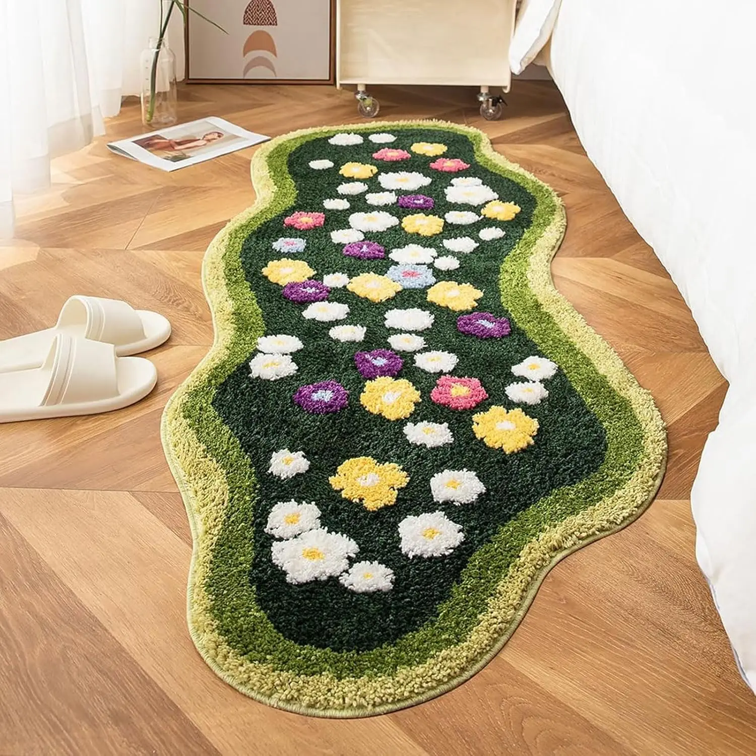 Cute Flower Green 3D Moss Bathroom Rug, Non-Slip Shaggy Mat for Shower Bedroom, Machine Washable
Cute Flower Green 3D Moss Bathroom Rug, Non-Slip Shaggy Mat for Shower Bedroom, Machine Washable