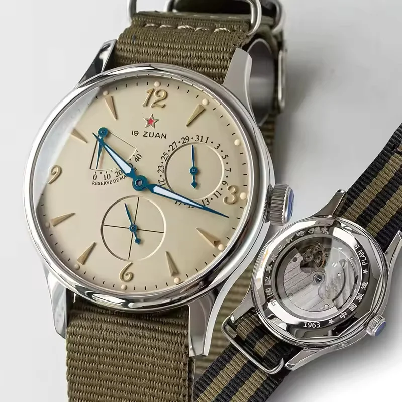 1963 Pilot Watch of Men 40mm Automatic Wristwatches Original ST1780 Movement Sapphire Crystal Waterpoorf Retro Mechanial Watches
1963 Pilot Watch of Men 40mm Automatic Wristwatches Original ST1780 Movement Sapphire Crystal Waterpoorf Retro Mechanial Watches