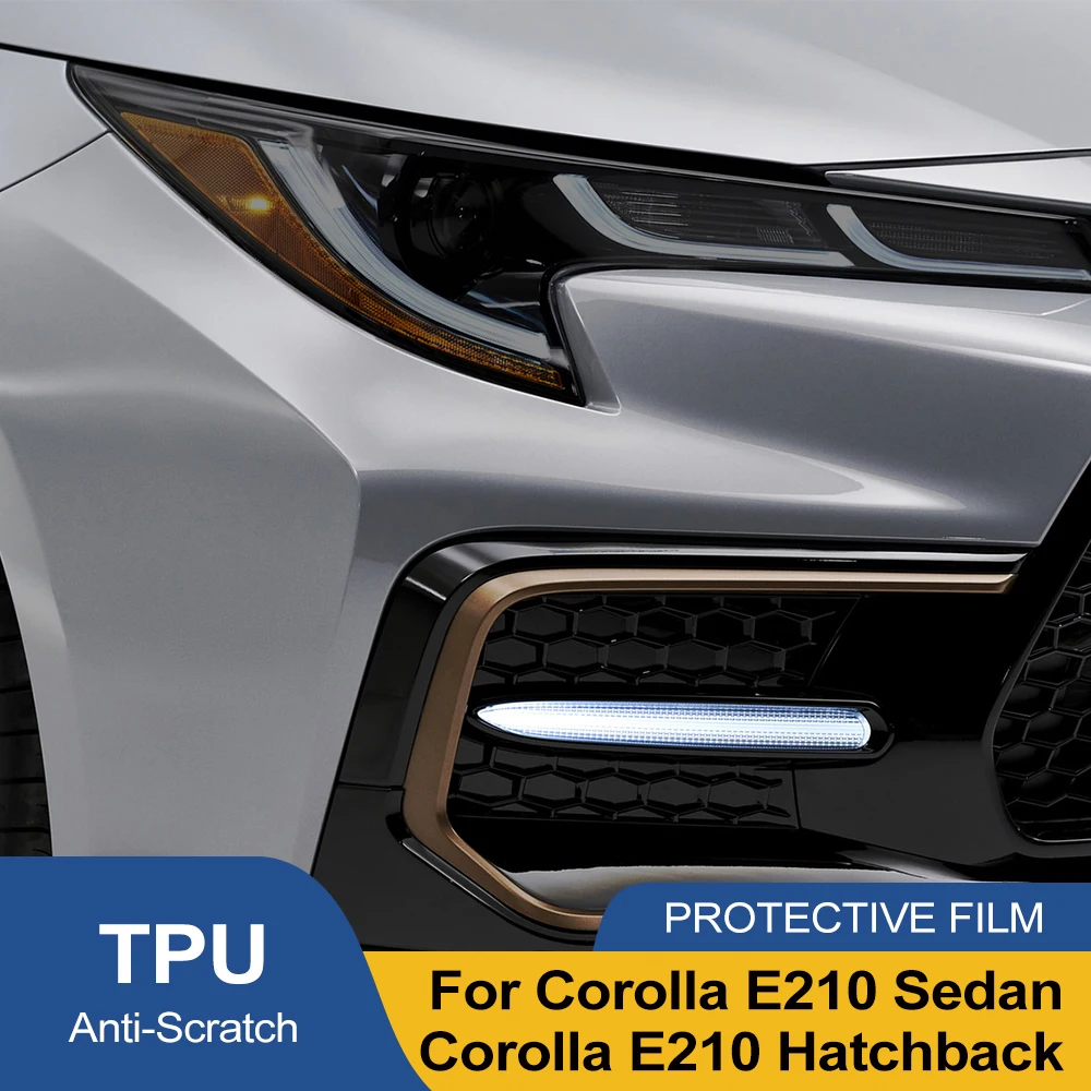 Защитная пленка для фар автомобиля Toyota Corolla E210 Sedan/Hatchback 18-26, глянцевая, дымчато-черная, предварительно вырезанная, виниловая, антицарапийная
Защитная пленка для фар автомобиля Toyota Corolla E210 Sedan/Hatchback 18-26, глянцевая, дымчато-черная, предварительно вырезанная, виниловая, антицарапийная