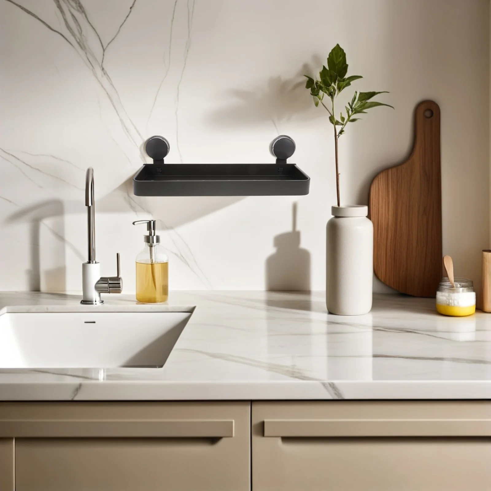 No-Punch Bathroom Floating Shelf Suction Cup Storage Rack for Rv Washstand Organizing Toiletries and Cosmetics on Smooth Walls
No-Punch Bathroom Floating Shelf Suction Cup Storage Rack for Rv Washstand Organizing Toiletries and Cosmetics on Smooth Walls