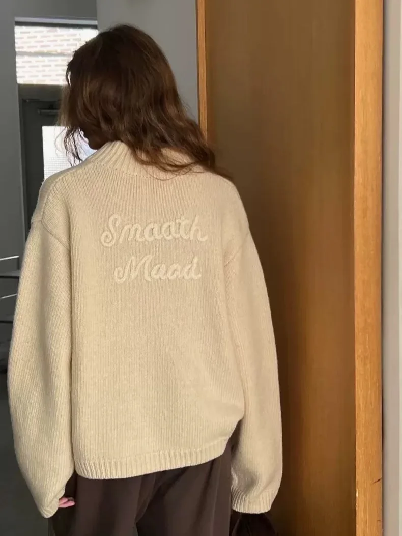 Winter 2025 Women's Knitted Woolen Sweater Coat Smoothood Dongdaemun 00 Camere Open Cardigan Korean Sle Loose Fit
Winter 2025 Women's Knitted Woolen Sweater Coat Smoothood Dongdaemun 00 Camere Open Cardigan Korean Sle Loose Fit