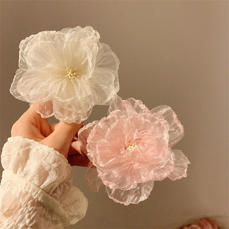 Cute Beach Vacation Mesh Flower Hairpins Children Girls Hair Clips Barrettes Accessories Hairclips Headdress Headwear Ornament
Cute Beach Vacation Mesh Flower Hairpins Children Girls Hair Clips Barrettes Accessories Hairclips Headdress Headwear Ornament