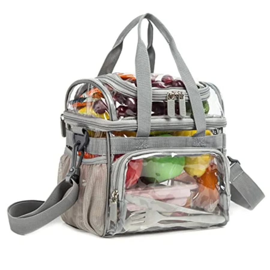 Clear Tote Heavy Duty Stadium Bag Approved Durable Crossbody Makeup Cosmetic Box for Men Women Work Silver Gray, 12 x 6 x 12
Clear Tote Heavy Duty Stadium Bag Approved Durable Crossbody Makeup Cosmetic Box for Men Women Work Silver Gray, 12 x 6 x 12