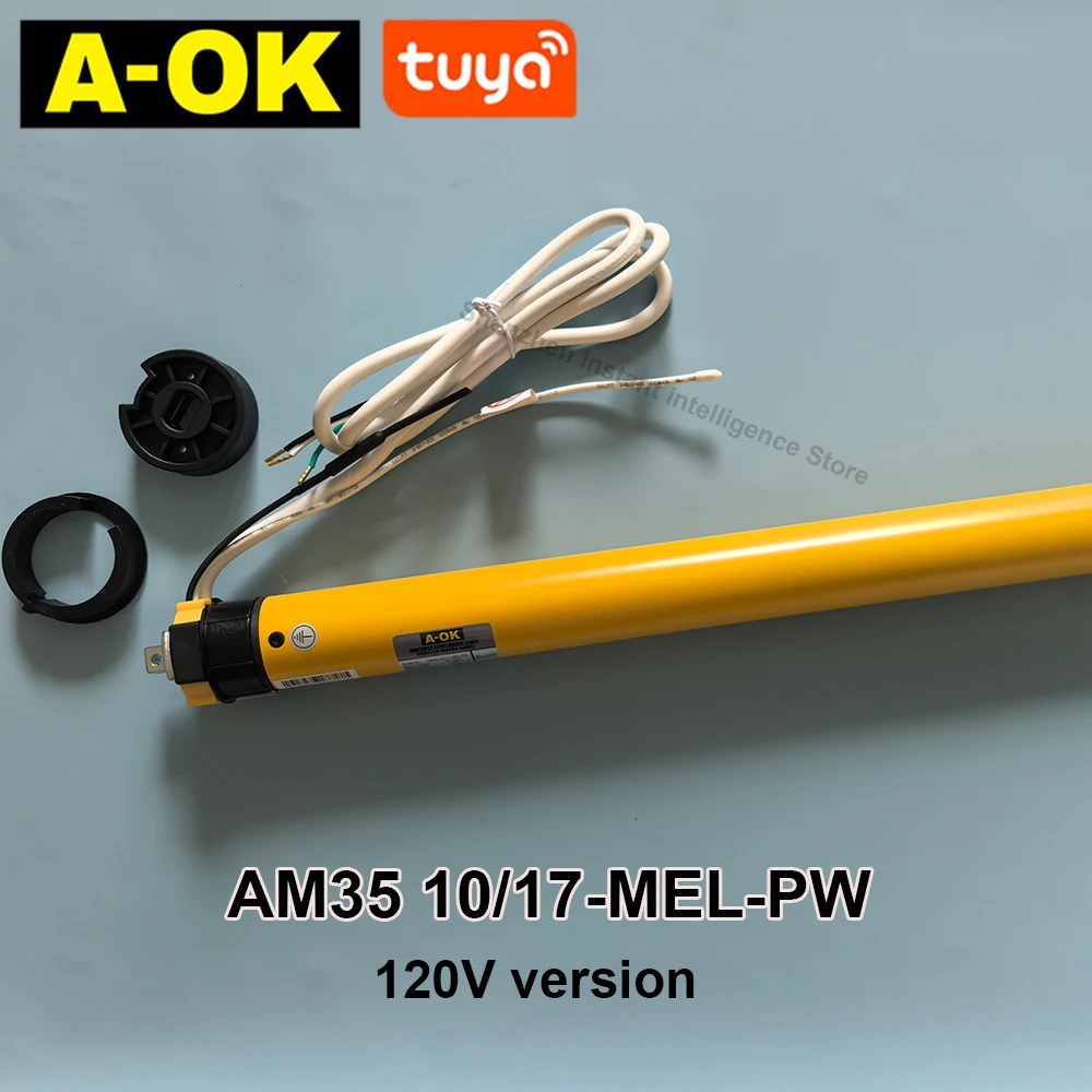 A-OK AM35 10/17 MEL-PW 120V Electronic RF & Tuya Wifi Tubular Motor for Smart Blinds for 40mm/45mm/47mm/50mm Tube Rolling Shutte
A-OK AM35 10/17 MEL-PW 120V Electronic RF & Tuya Wifi Tubular Motor for Smart Blinds for 40mm/45mm/47mm/50mm Tube Rolling Shutte