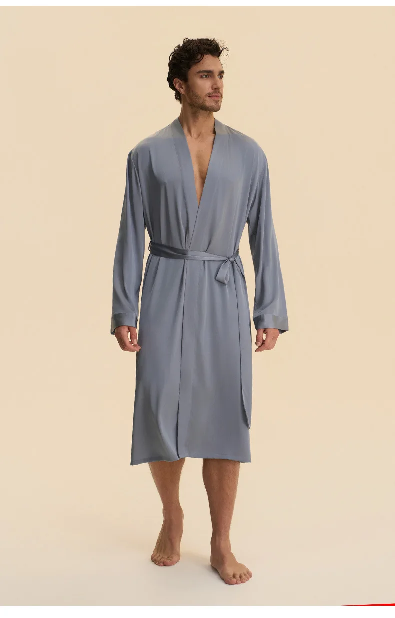 KUXA New Men's Autumn Long Pajama Set, Premium Satin Chiffon, Loose Fit Soft Comfortable Lightweight Casual Home Wear
KUXA New Men's Autumn Long Pajama Set, Premium Satin Chiffon, Loose Fit Soft Comfortable Lightweight Casual Home Wear