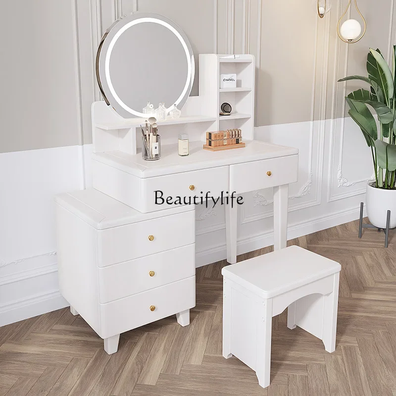 FG11Modern simple solid wood dresser makeup table cream style light luxury makeup table
FG11Modern simple solid wood dresser makeup table cream style light luxury makeup table